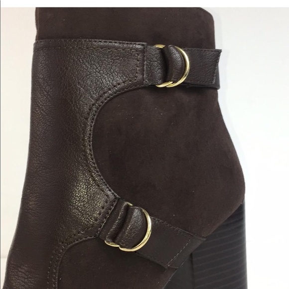 Nine West chipper suede leather ankle short boots - Picture 7 of 8